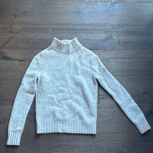 J Crew Point Sur Wool blend Mockneck sweater